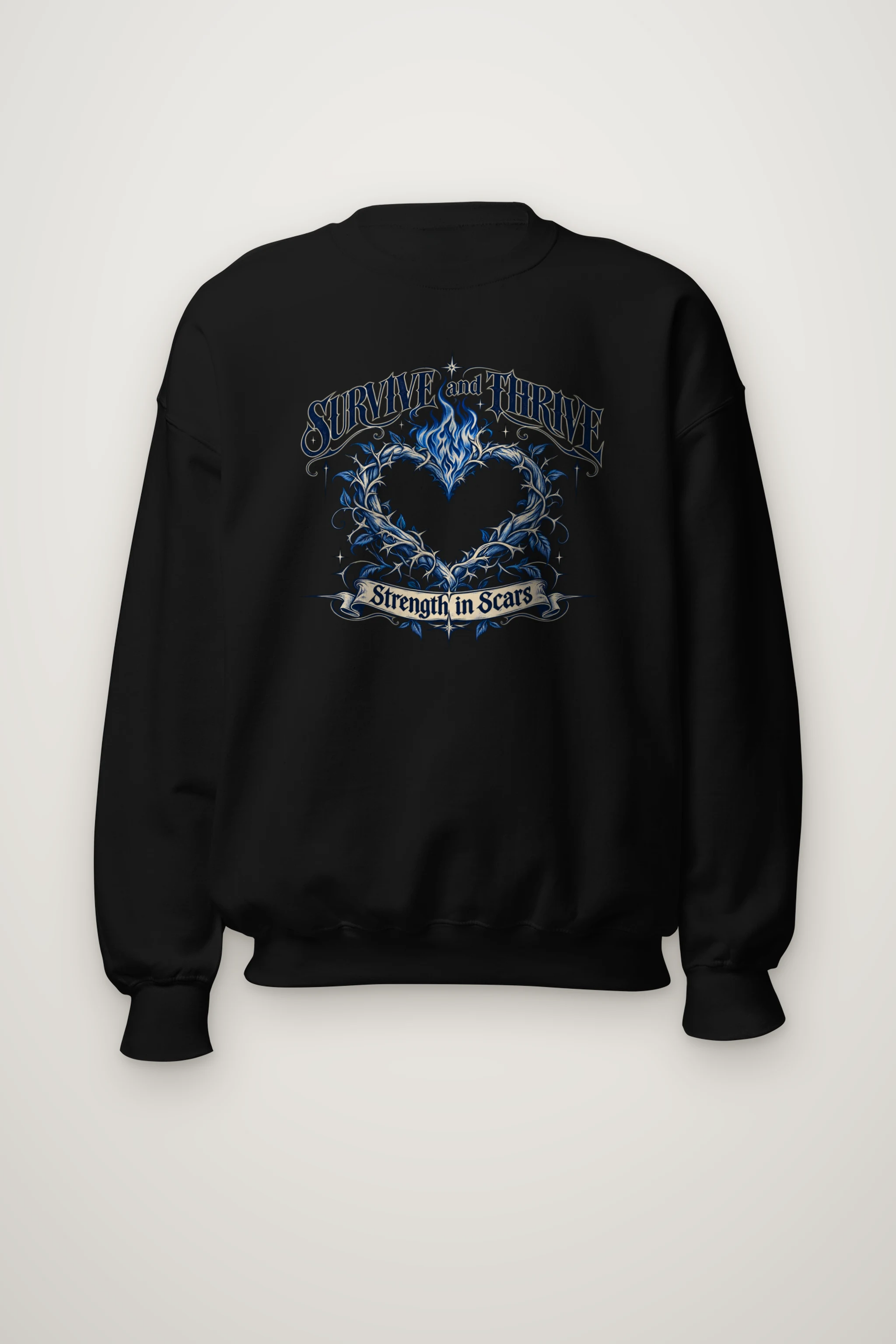 "Survive and Thrive" Heavy Blend Unisex Crewneck Sweatshirt