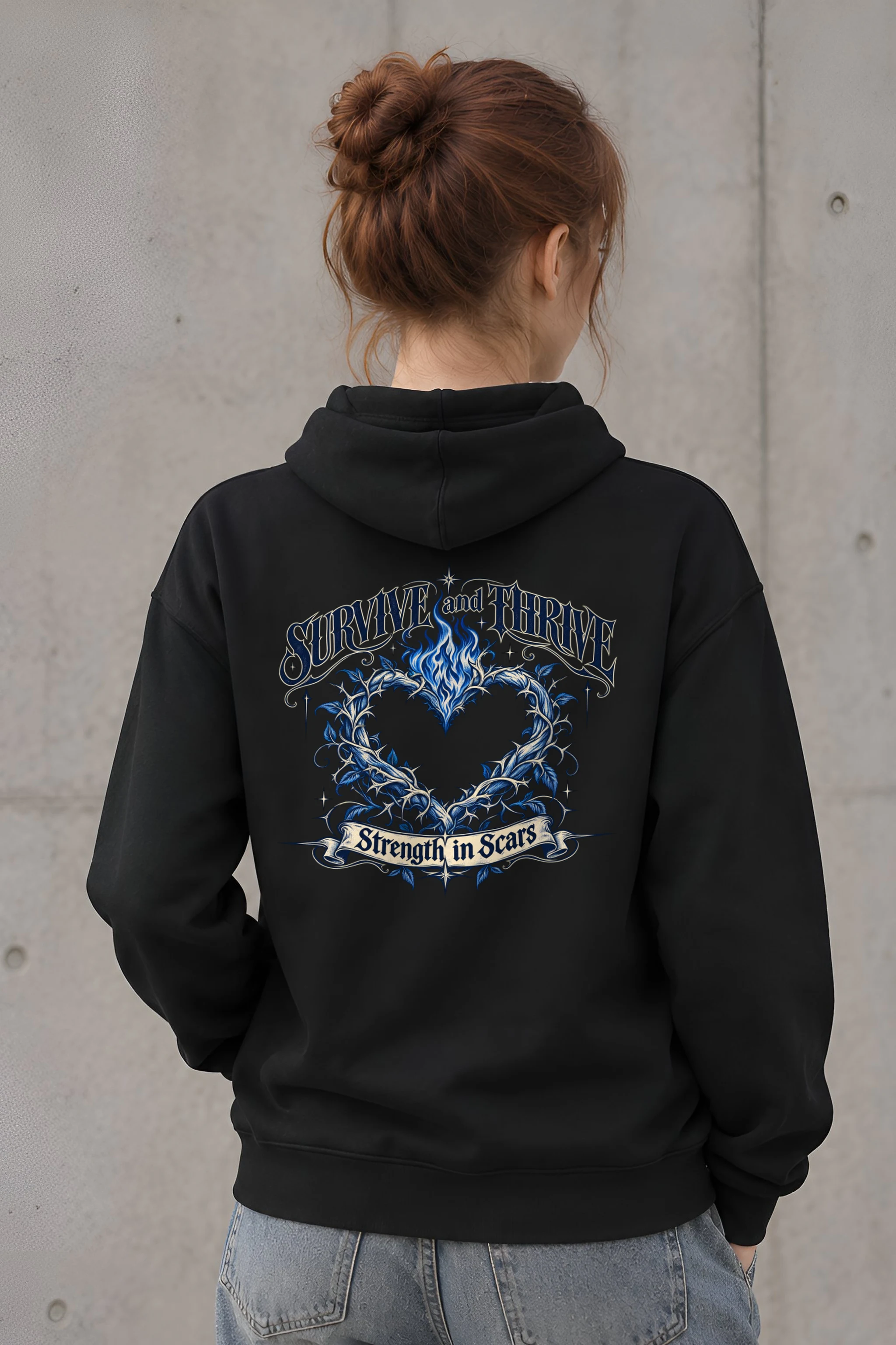 "Survive and Thrive" 1 Pullover Hoodie
