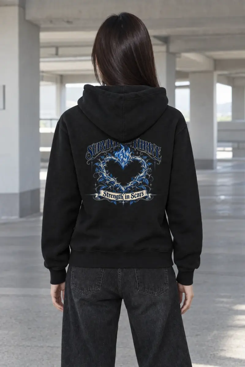 "Survive and Thrive" Heavy Blend Unisex Pullover Hoodie