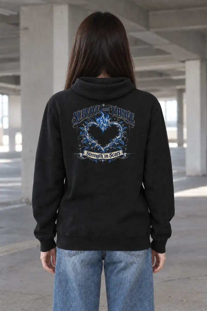 "Survive and Thrive" Heavy Blend Unisex Pullover Hoodie