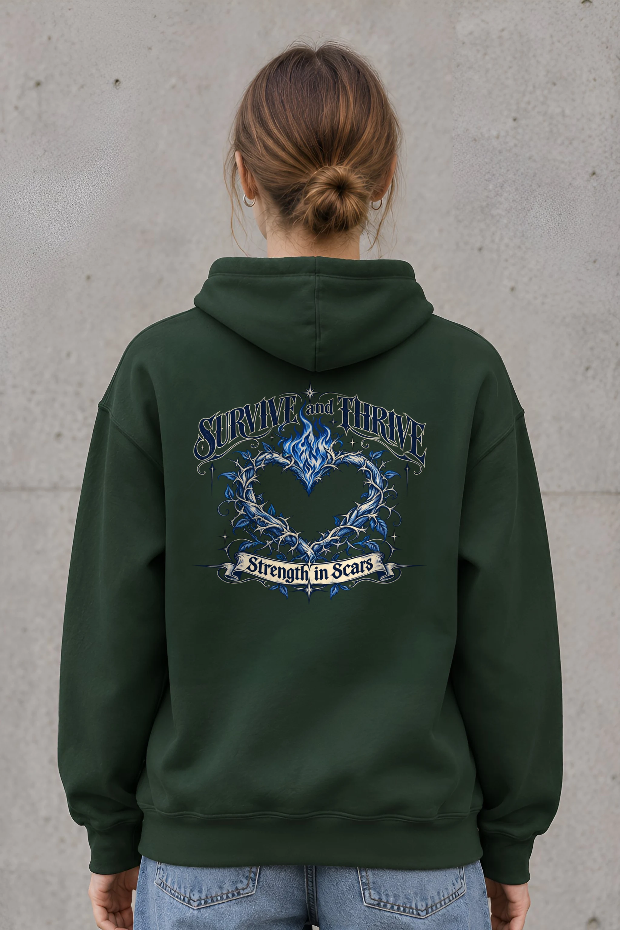 "Survive and Thrive" 1 Pullover Hoodie
