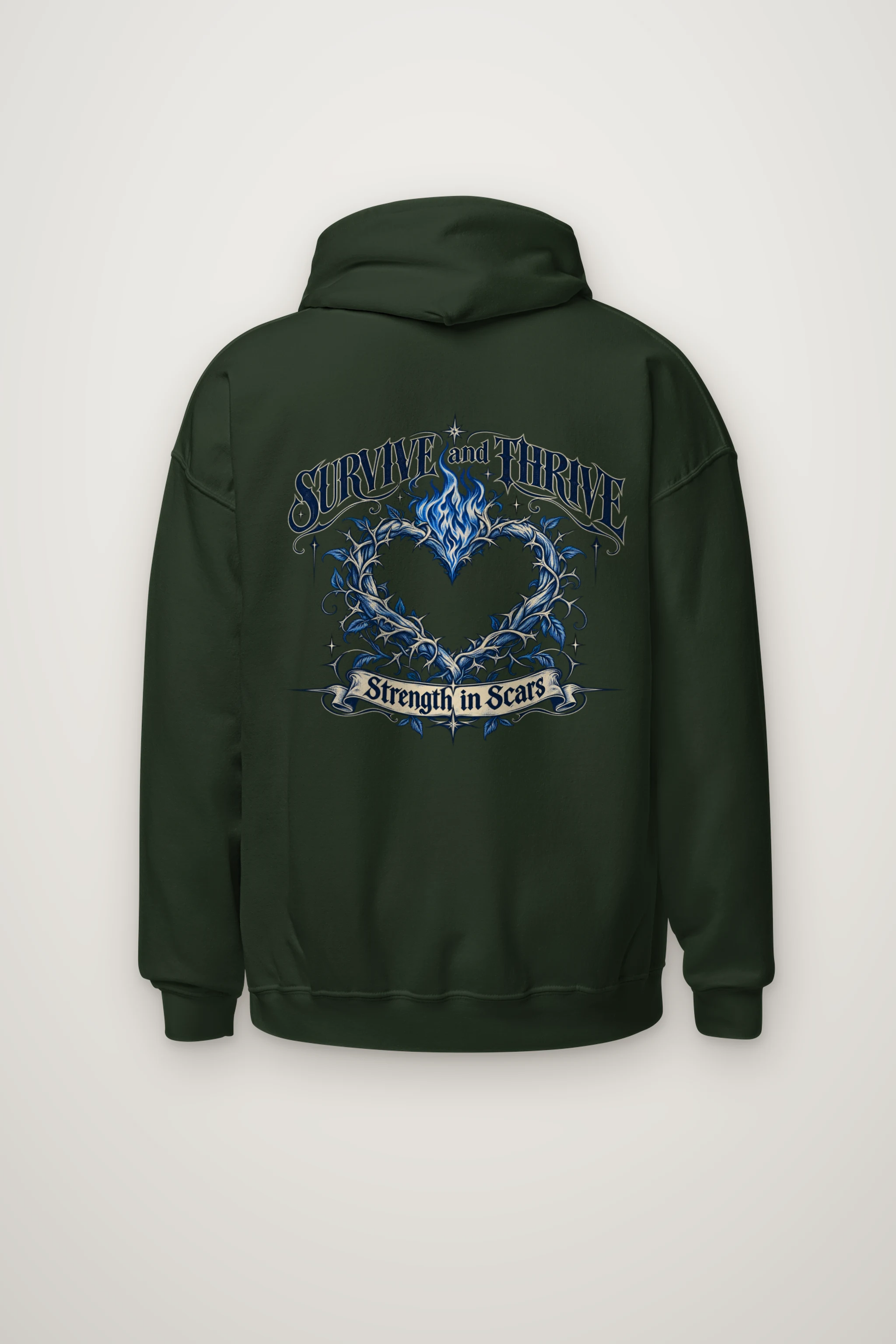 "Survive and Thrive" Heavy Blend Unisex Pullover Hoodie