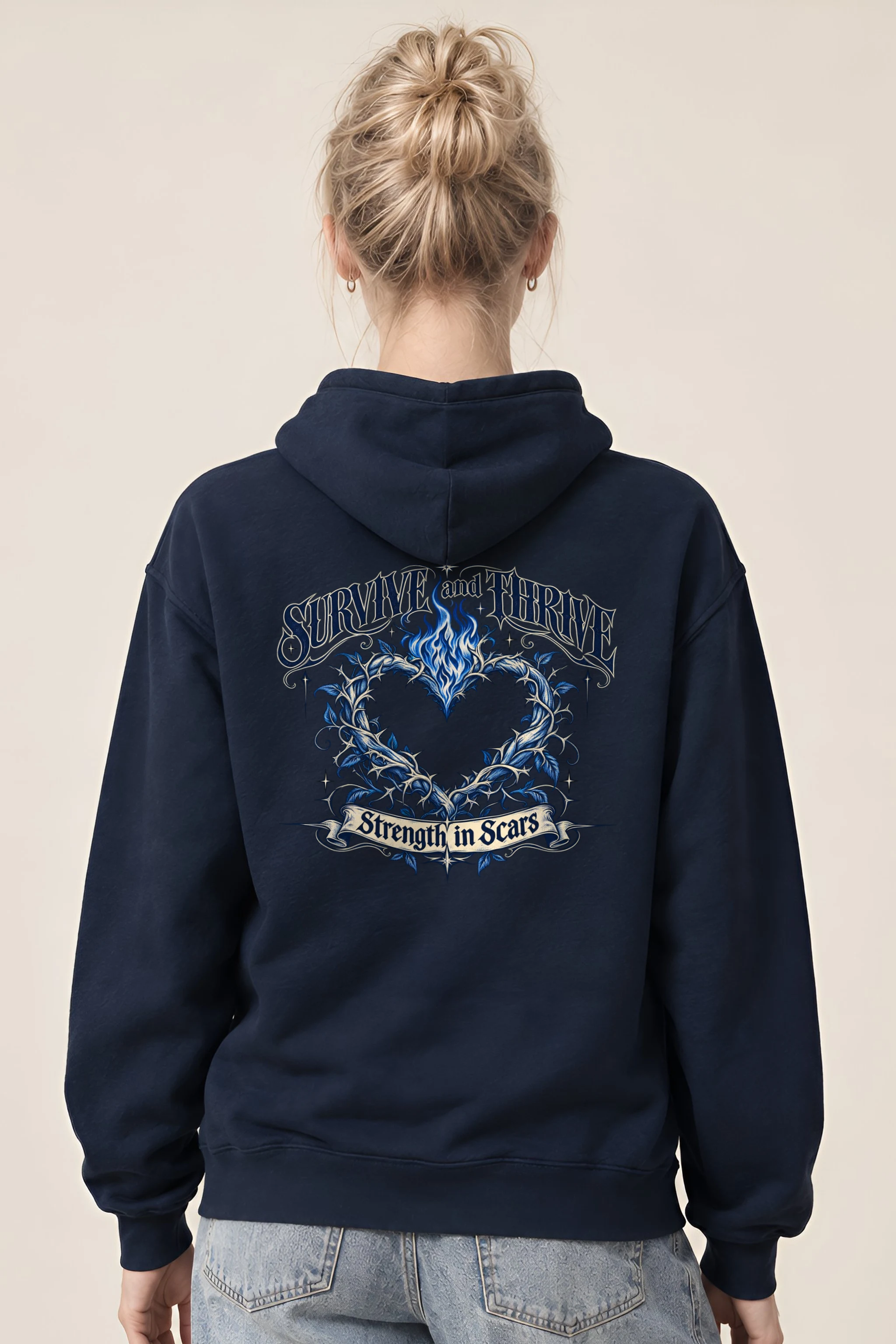 "Survive and Thrive" 1 Pullover Hoodie