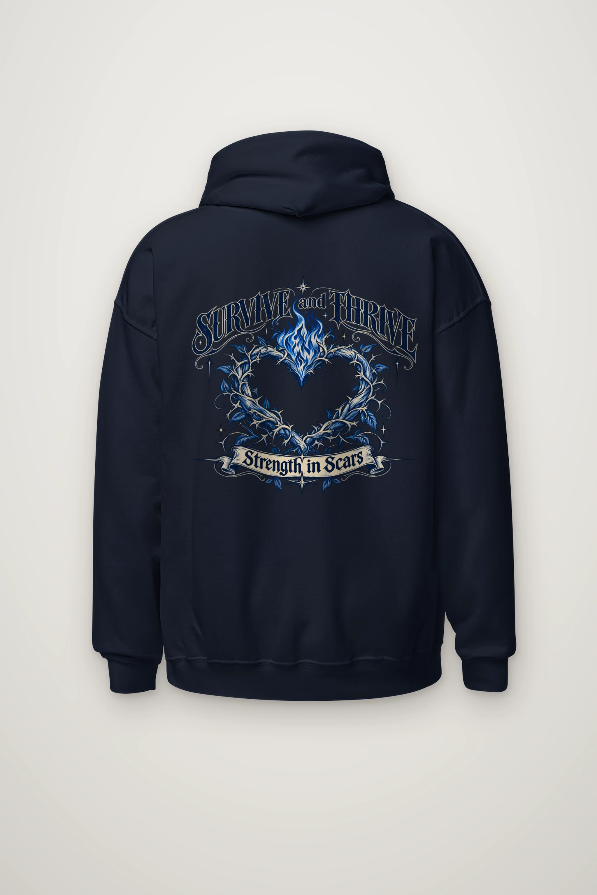 "Survive and Thrive" Heavy Blend Unisex Pullover Hoodie