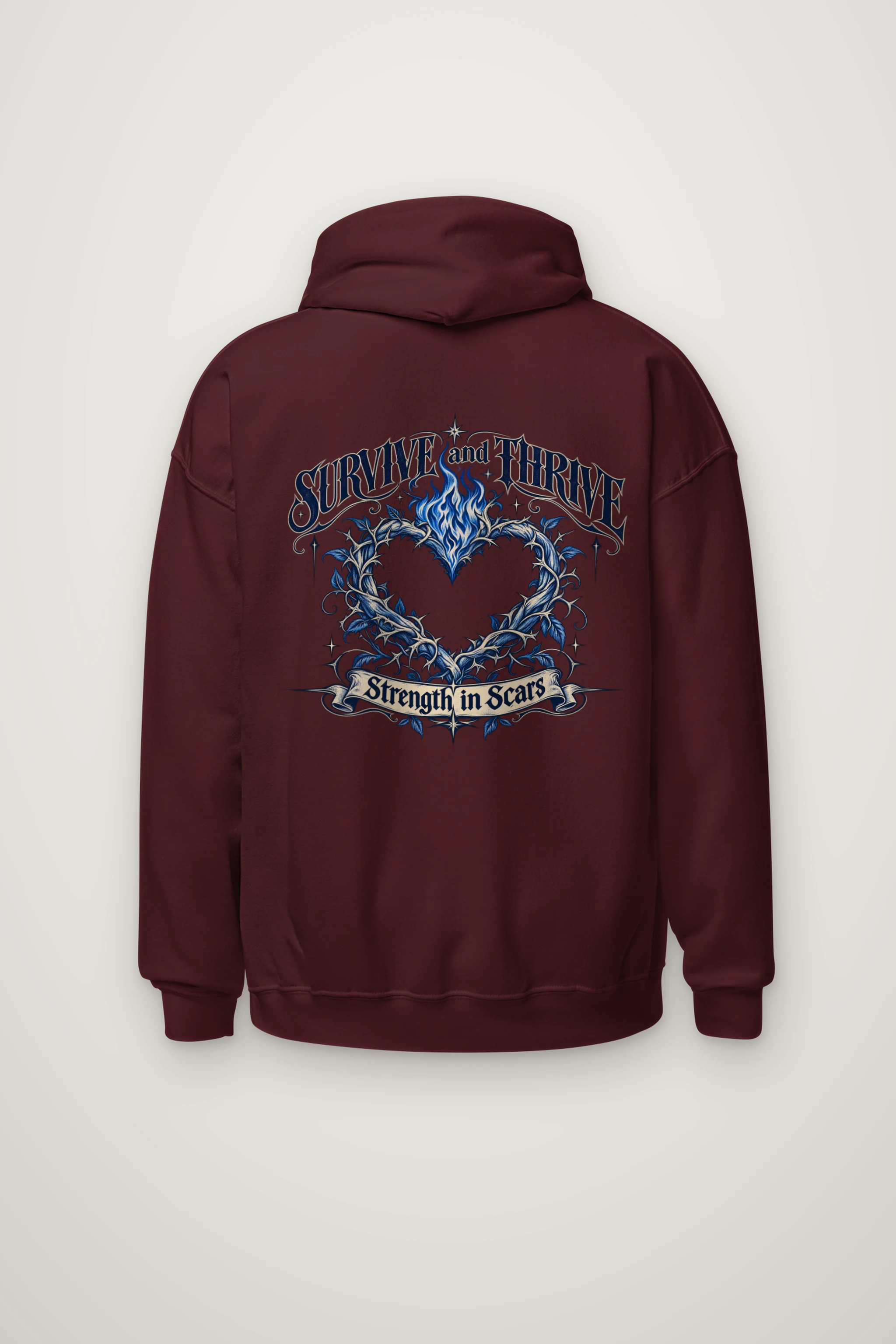 "Survive and Thrive" Heavy Blend Unisex Pullover Hoodie