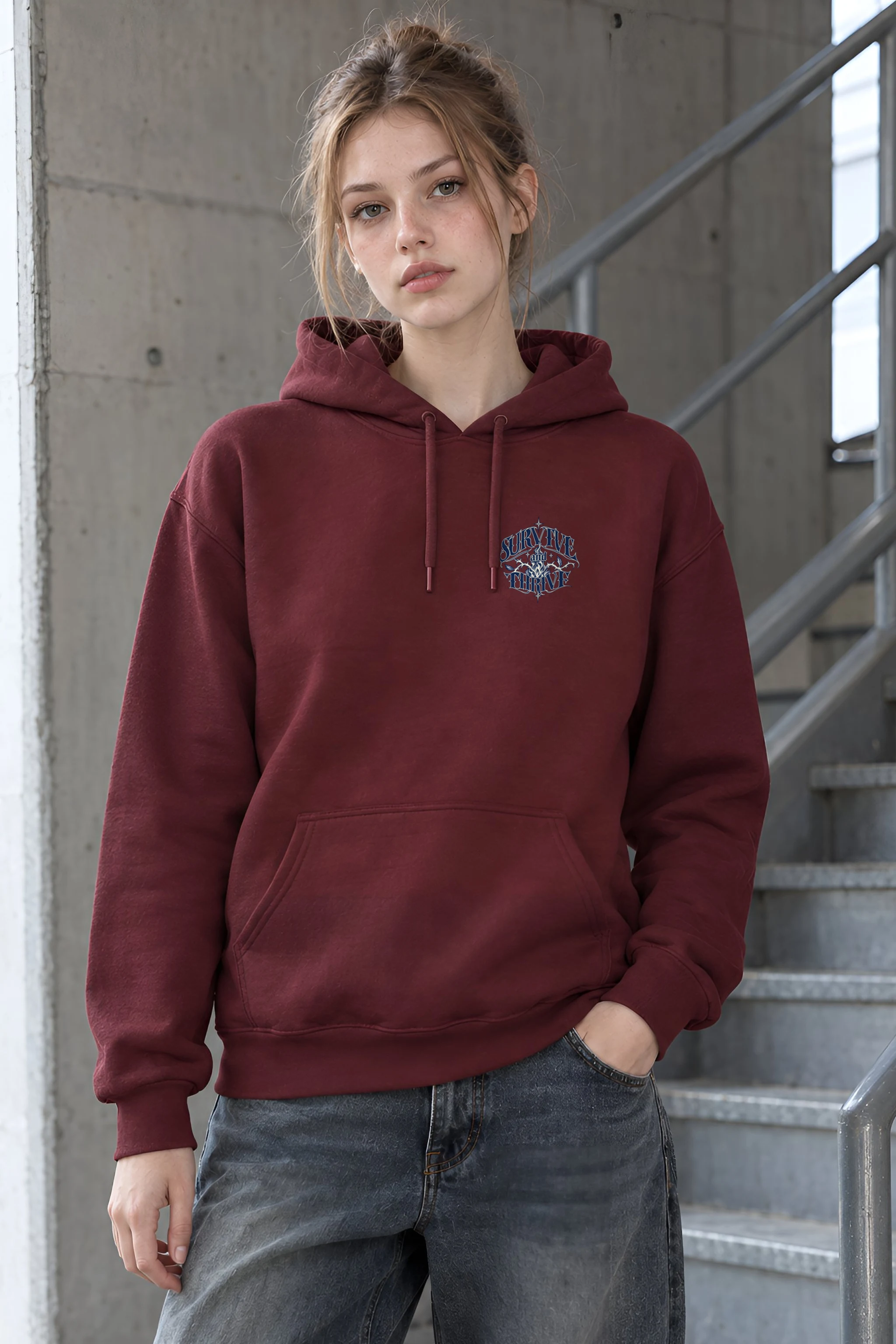 "Survive and Thrive" 1 Pullover Hoodie