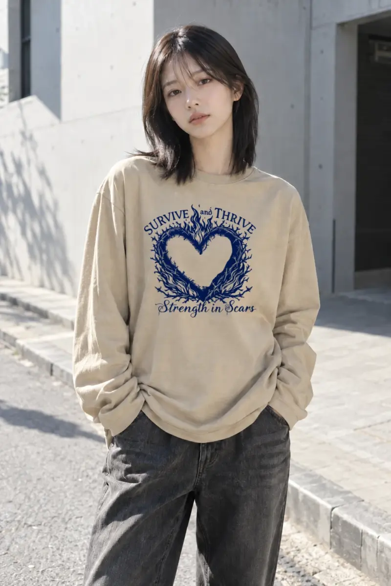 “Survive And Thrive” Unisex Longsleeve T-shirt | Gildan 2400