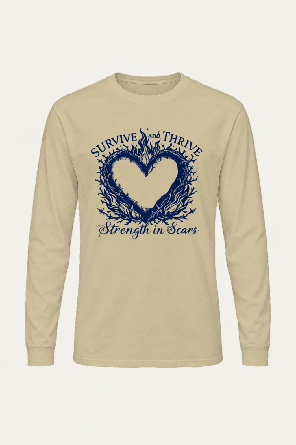 "Survive And Thrive" Unisex Longsleeve T-shirt | Gildan 2400
