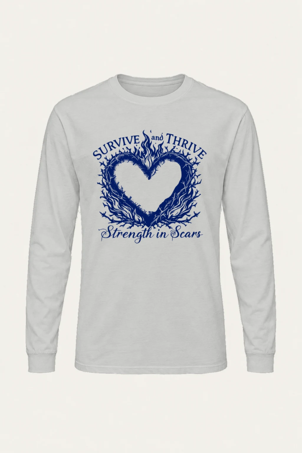 "Survive And Thrive" Unisex Longsleeve T-shirt | Gildan 2400