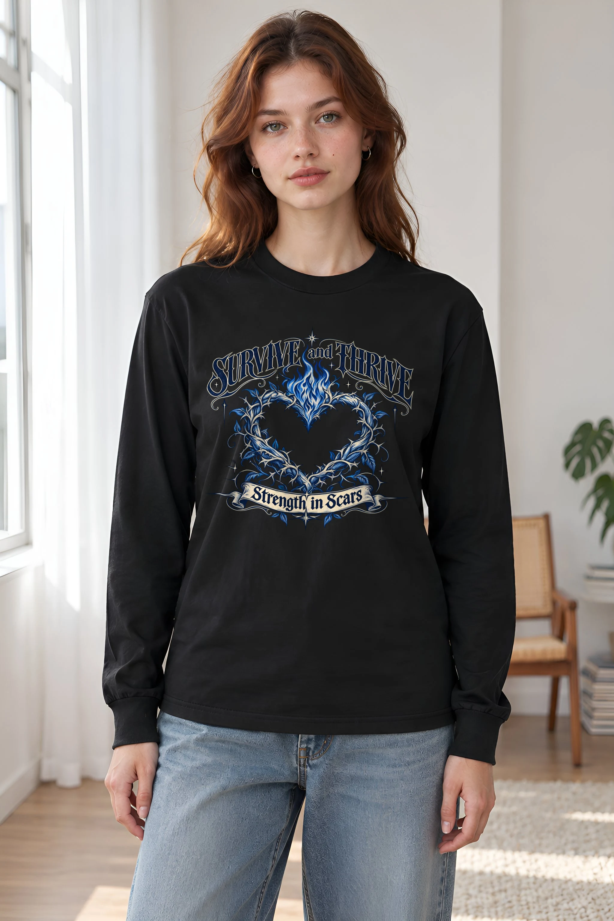 "Survive And Thrive" Unisex Longsleeve T-shirt