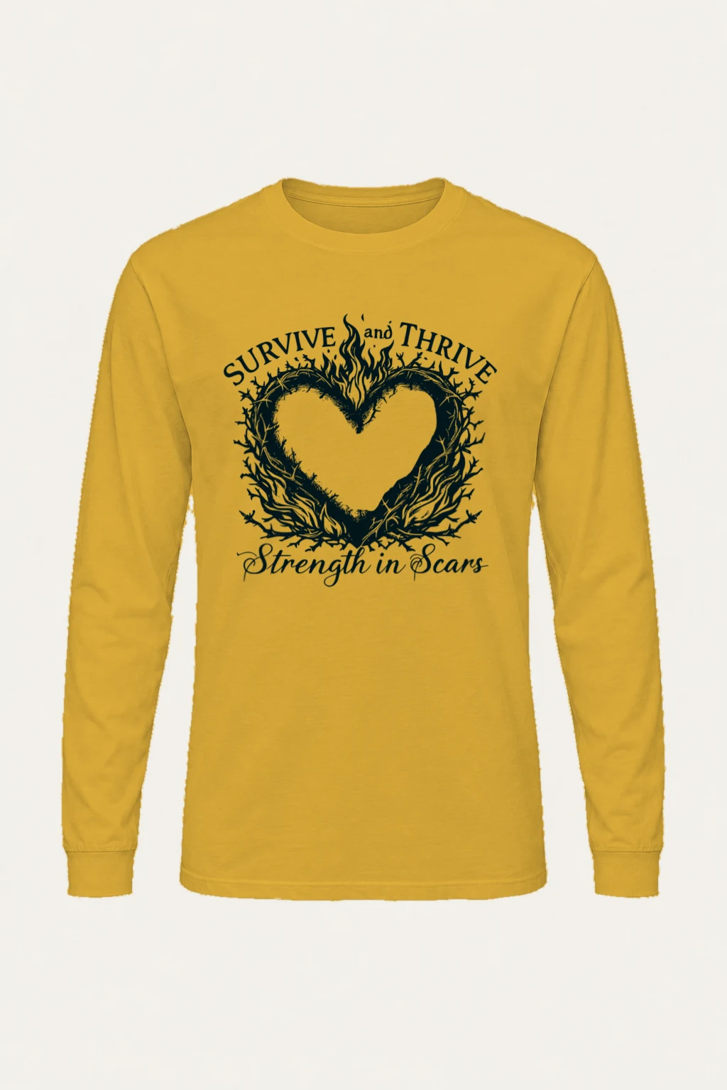 "Survive And Thrive" Unisex Longsleeve T-shirt | Gildan 2400
