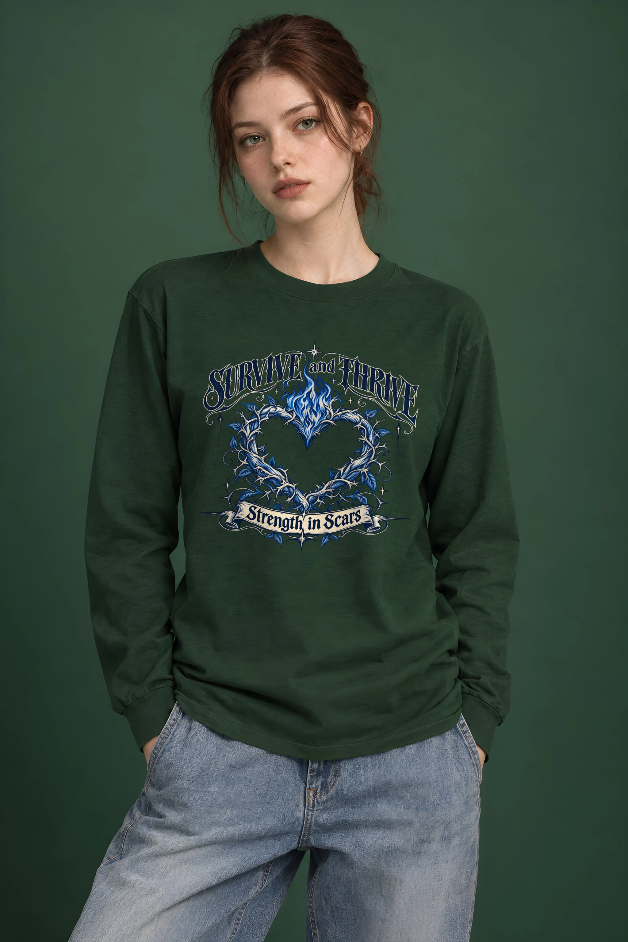 "Survive And Thrive" Unisex Longsleeve T-shirt