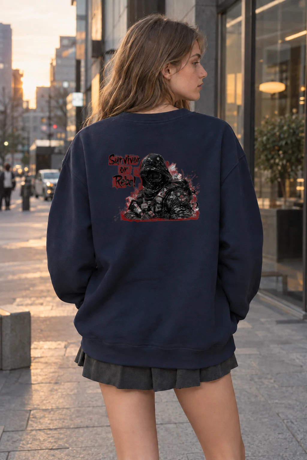 "Survivor Of Rebel!" Heavy Blend Unisex Crewneck Sweatshirt | Gildan 18000
