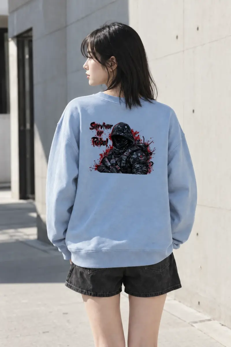 "Survivor Of Rebel" Heavy Blend Unisex Crewneck Sweatshirt | Gildan 18000