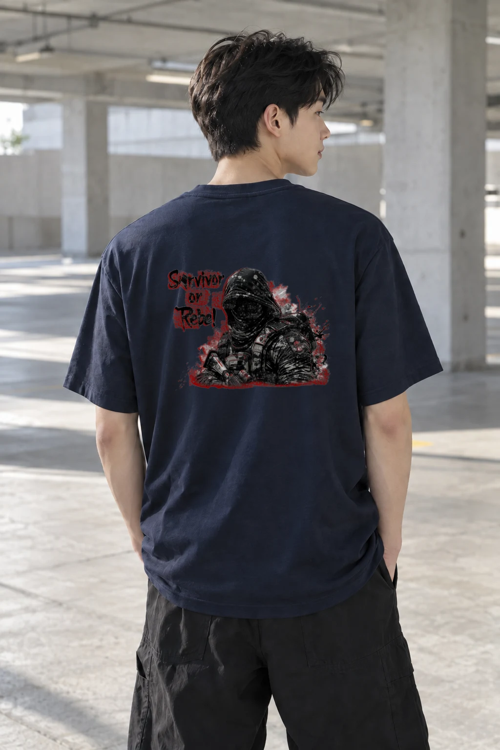 "Survivor Of Rebel" Heavyweight Unisex Crewneck T-shirt | Gildan 5000