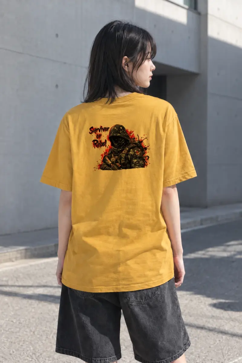 "Survivor Of Rebel" Heavyweight Unisex Crewneck T-shirt | Gildan 5000