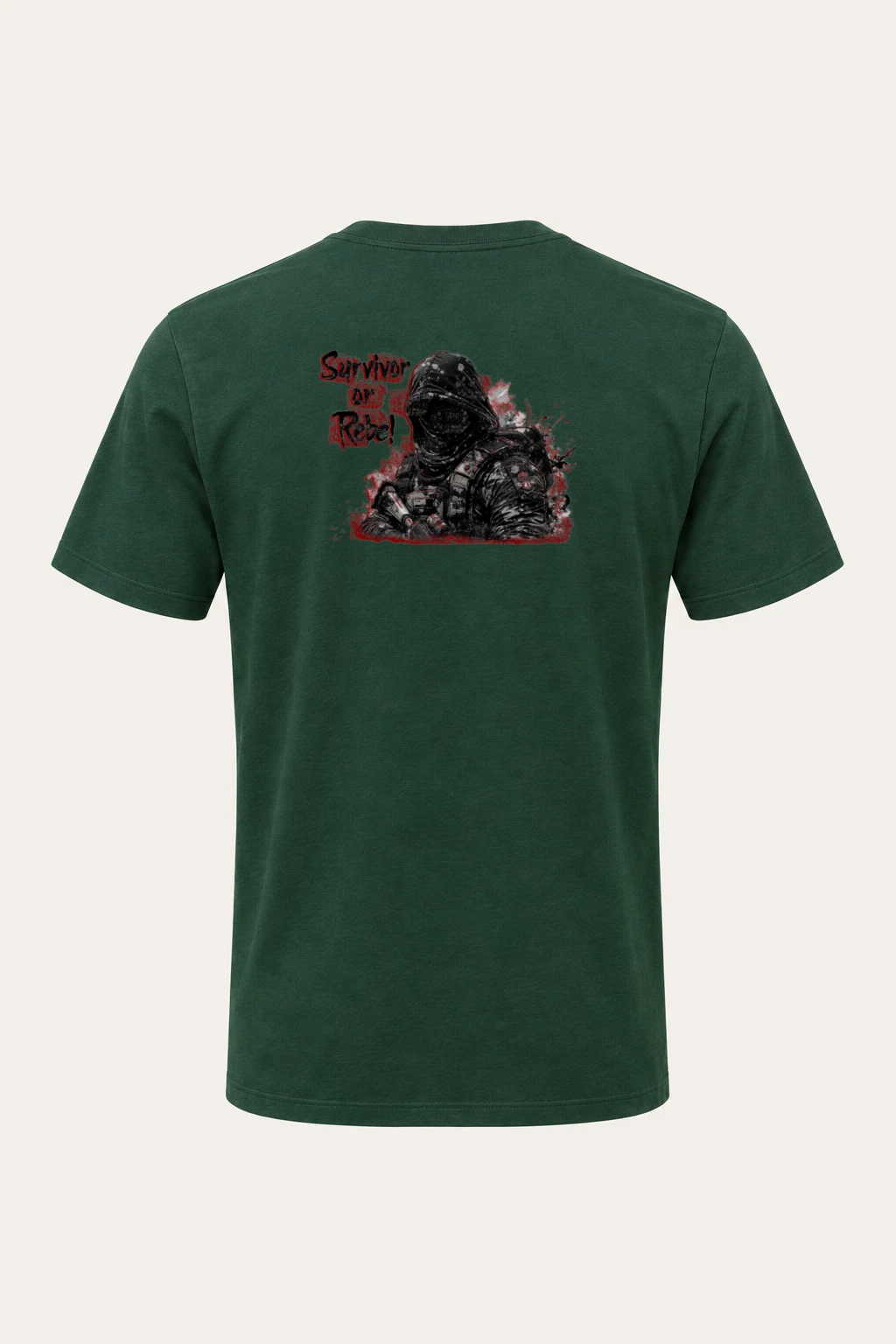 "Survivor Of Rebel" Heavyweight Unisex Crewneck T-shirt | Gildan 5000