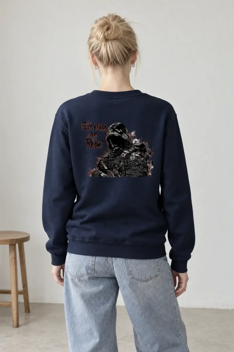 "Survivor Or Rebel" Heavy Blend Unisex Crewneck Sweatshirt