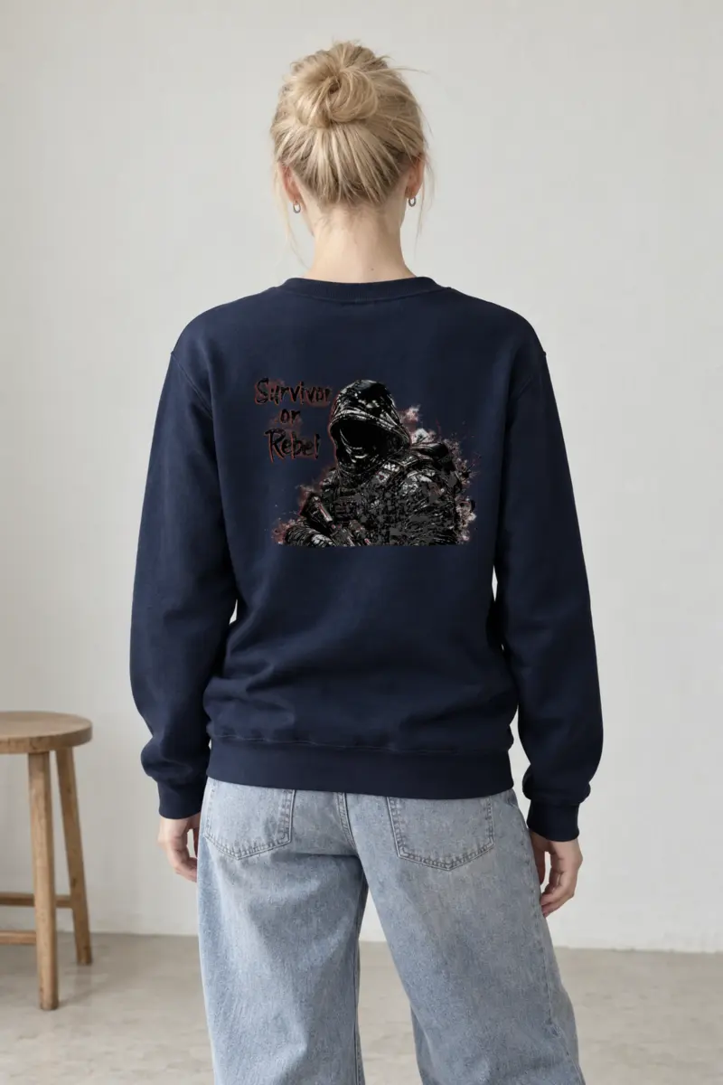 "Survivor Or Rebel" Heavy Blend Unisex Crewneck Sweatshirt