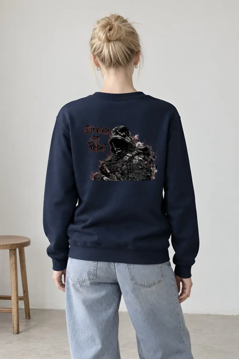 "Survivor Or Rebel" Heavy Blend Unisex Crewneck Sweatshirt