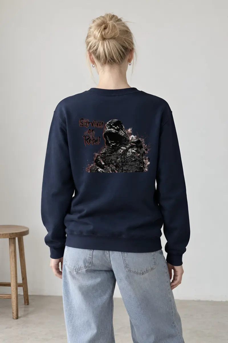 "Survivor Or Rebel" Heavy Blend Unisex Crewneck Sweatshirt