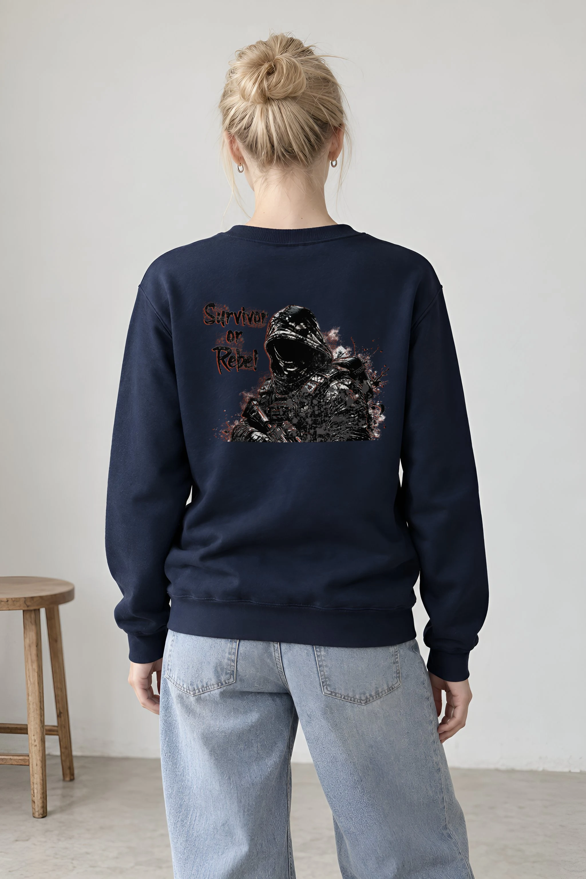 "Survivor Or Rebel" Heavy Blend Unisex Crewneck Sweatshirt