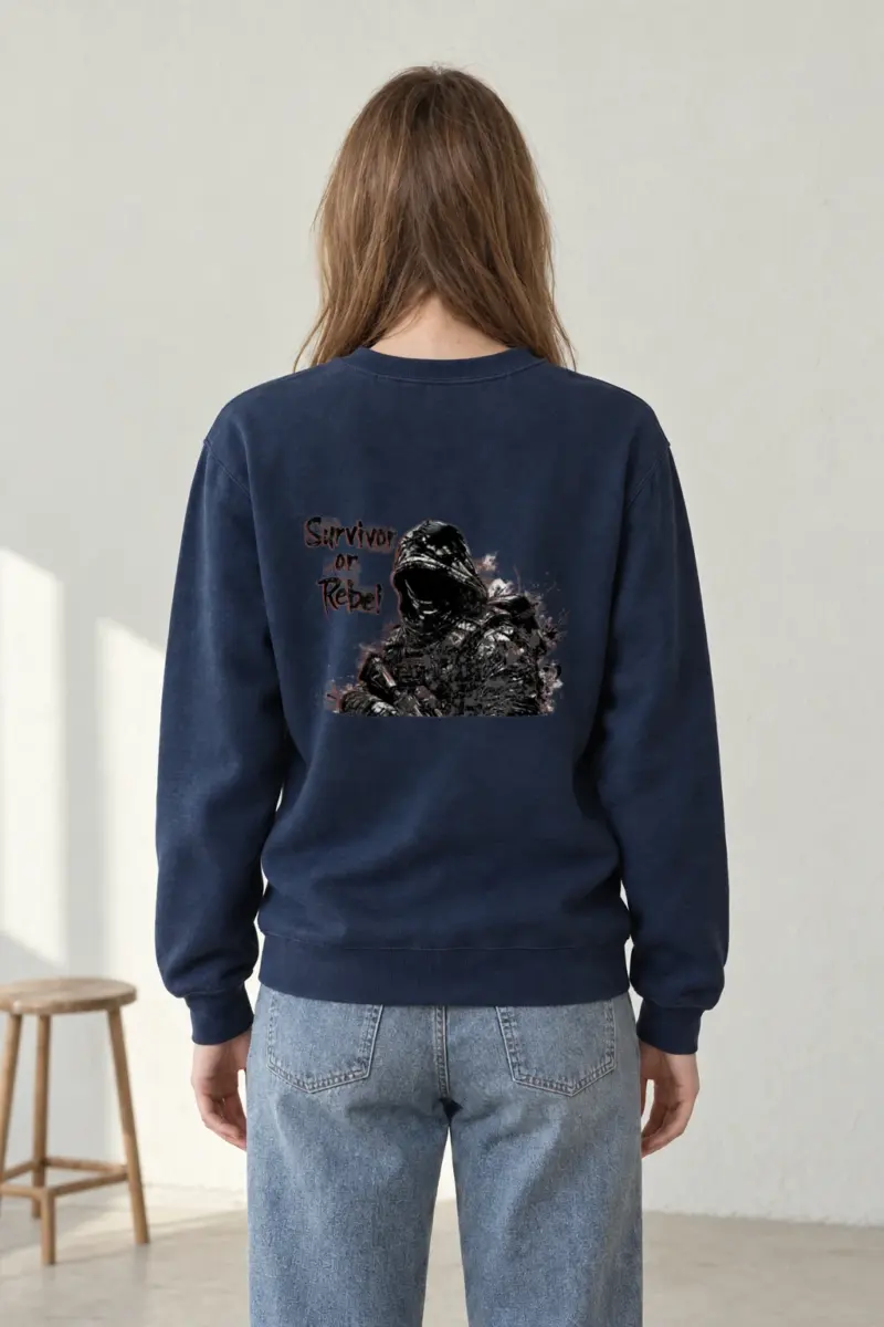 "Survivor Or Rebel" Heavy Blend Unisex Crewneck Sweatshirt