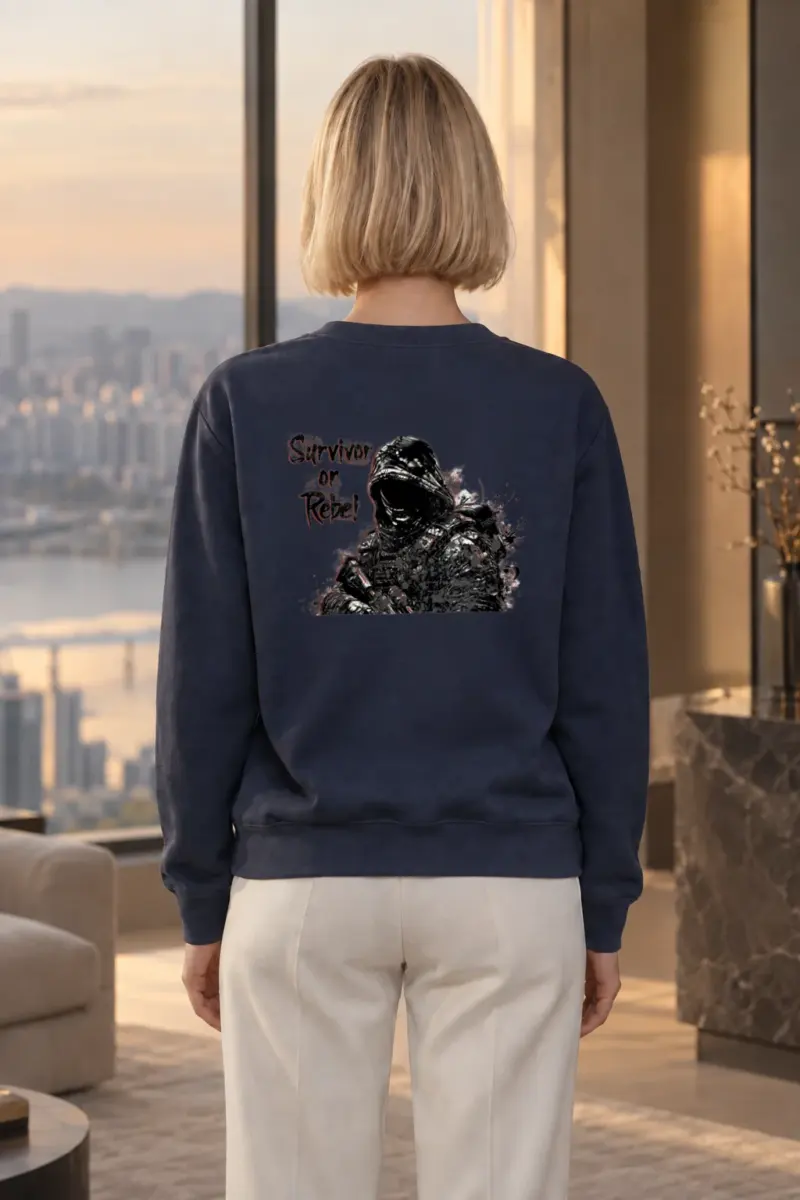 "Survivor Or Rebel" Heavy Blend Unisex Crewneck Sweatshirt