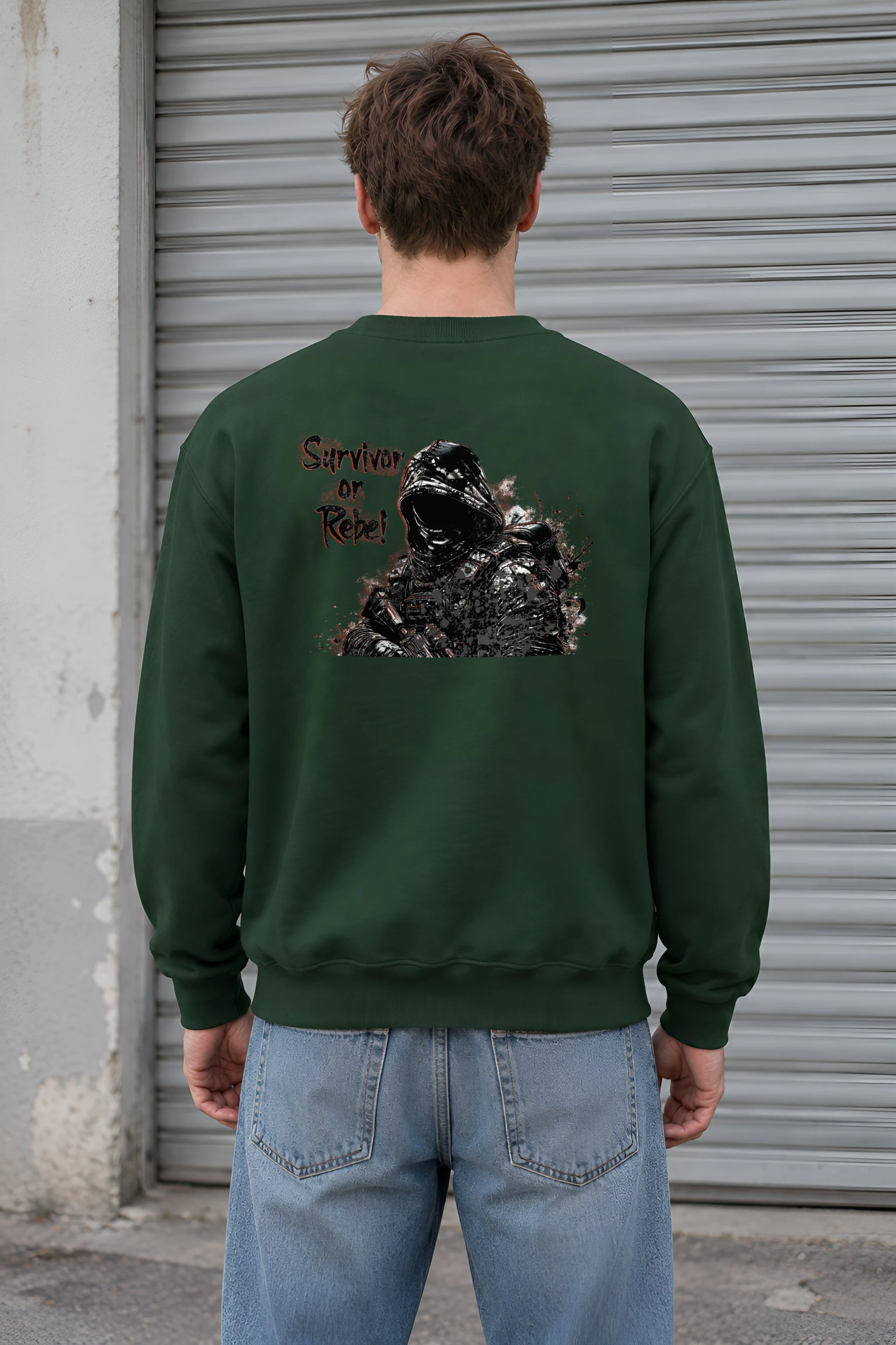"Survivor Or Rebel" 1 Crewneck Sweatshirt