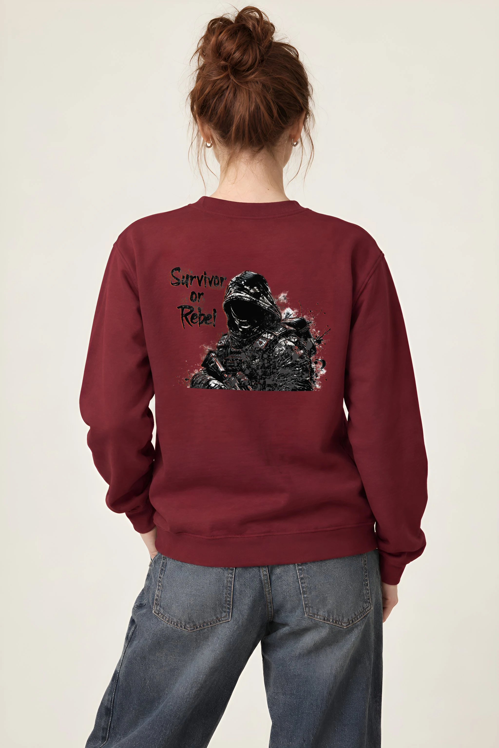 "Survivor Or Rebel" 1 Crewneck Sweatshirt