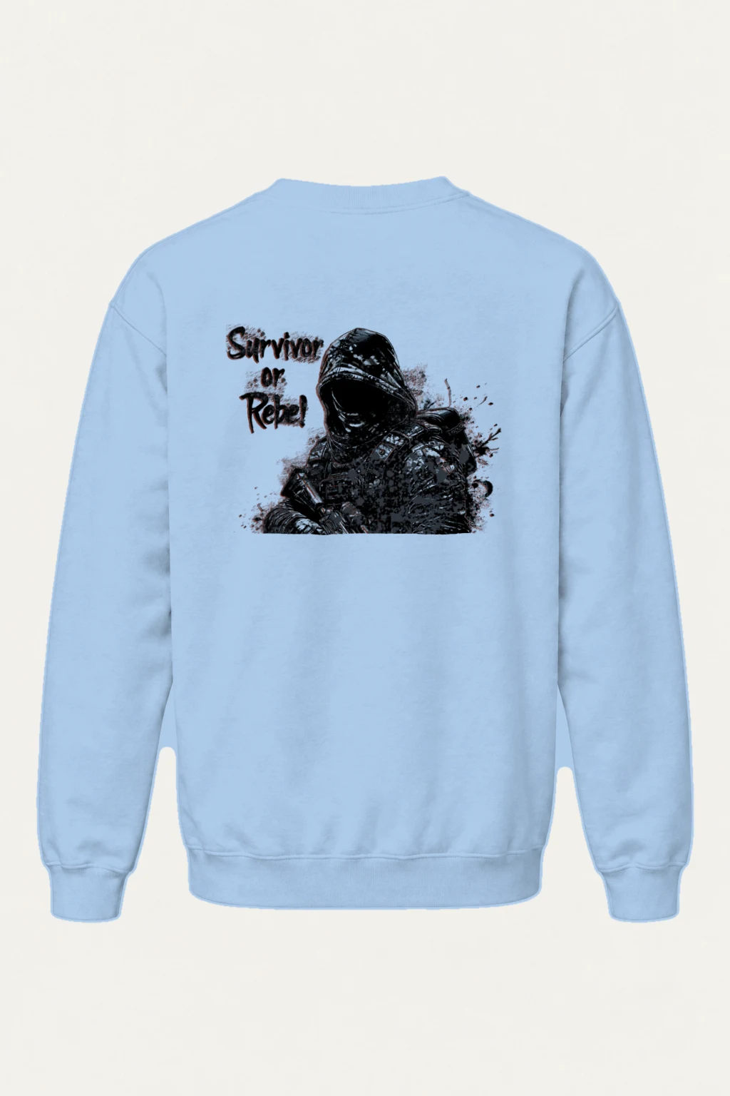 "Survivor Or Rebel" Heavy Blend Unisex Crewneck Sweatshirt | Gildan 18000