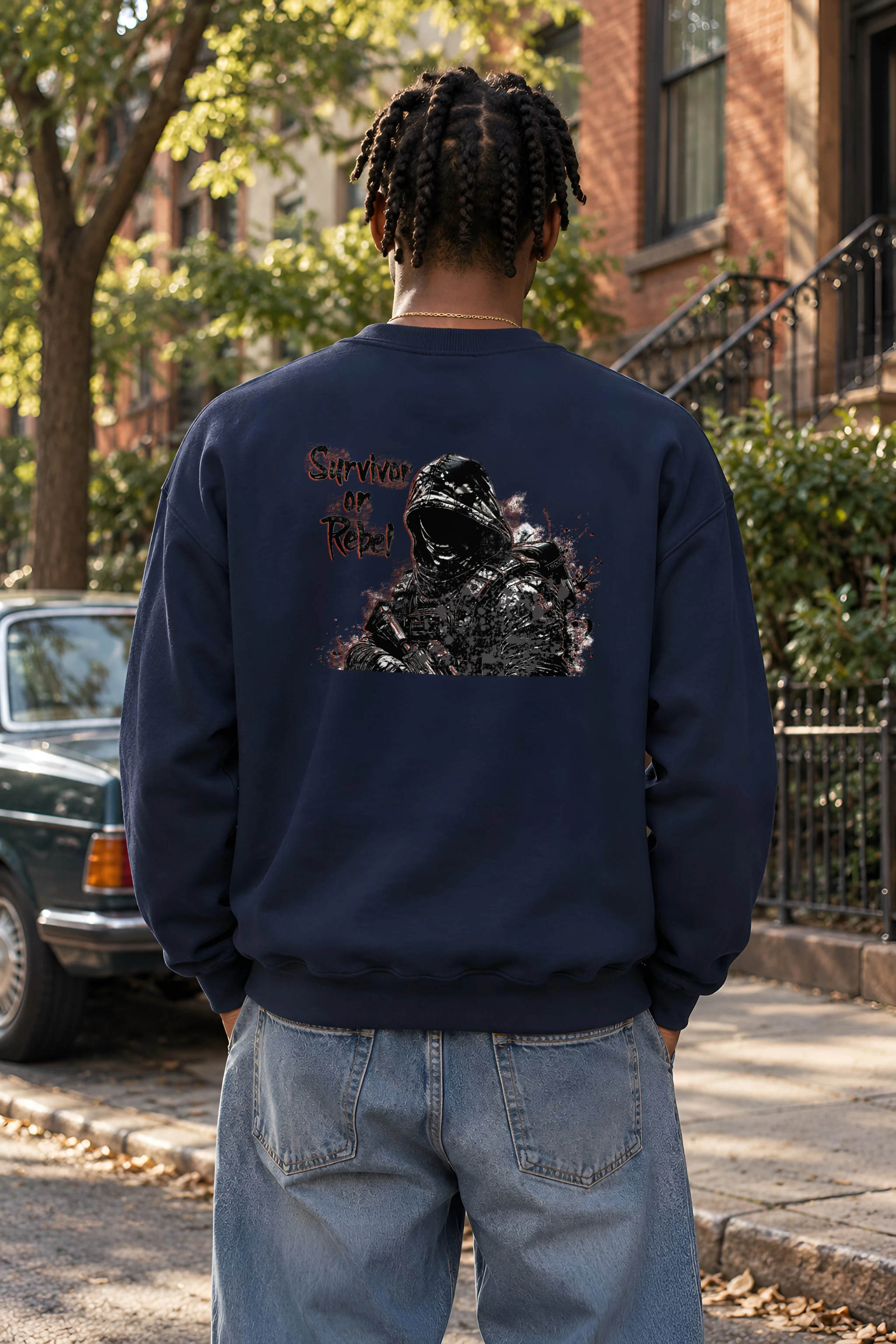 "Survivor Or Rebel" 1 Crewneck Sweatshirt