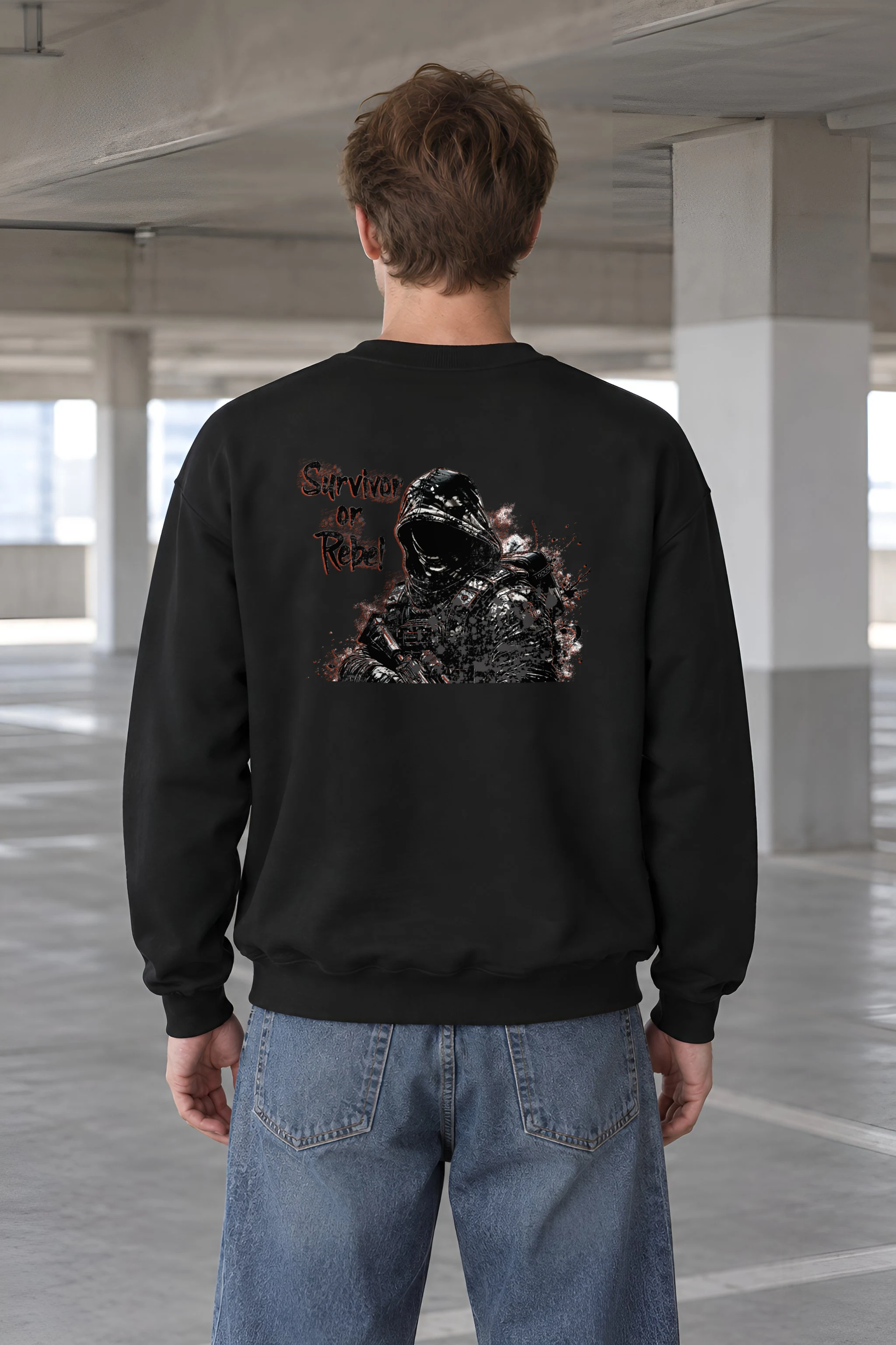 "Survivor Or Rebel" 1 Crewneck Sweatshirt