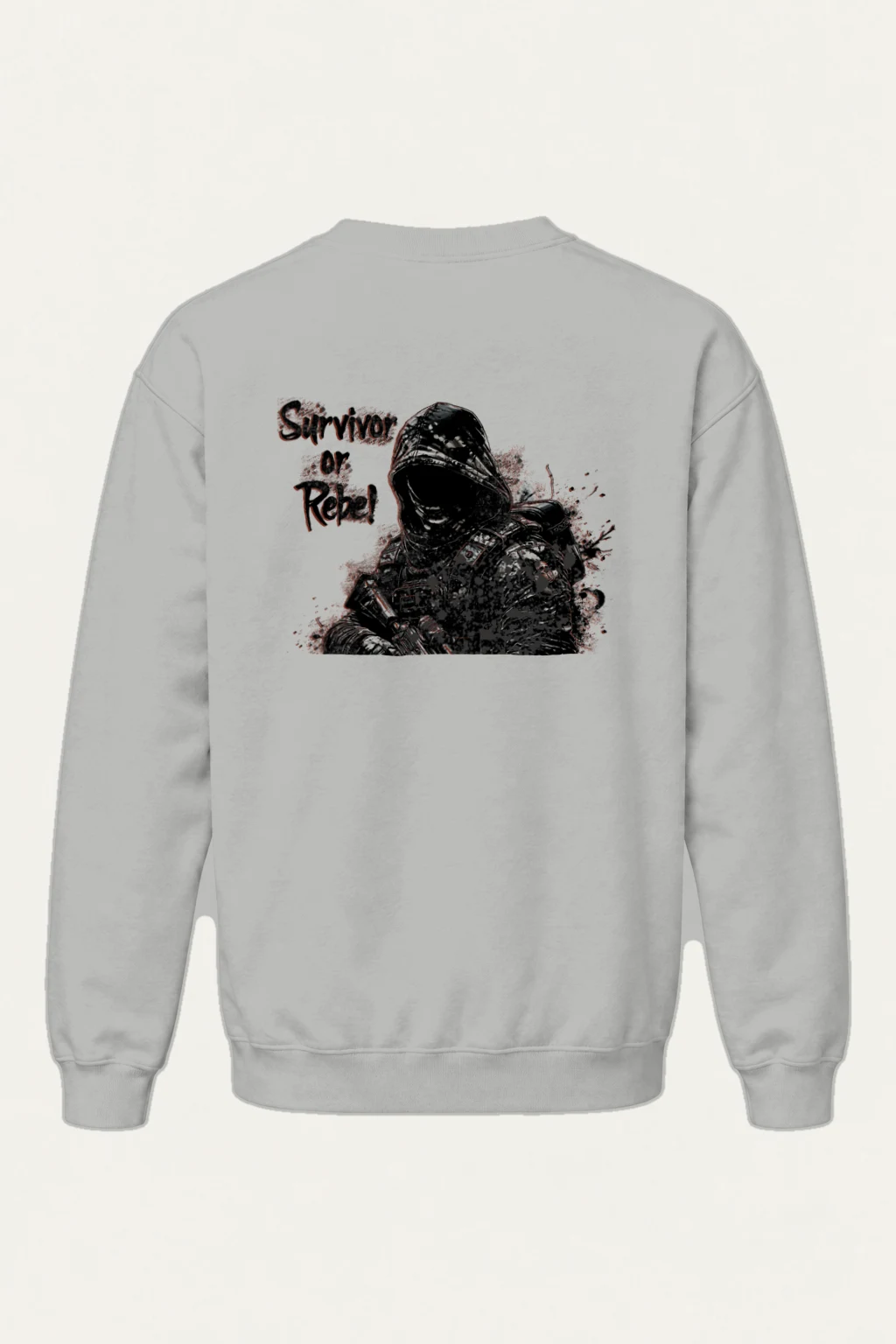 "Survivor Or Rebel" Heavy Blend Unisex Crewneck Sweatshirt | Gildan 18000