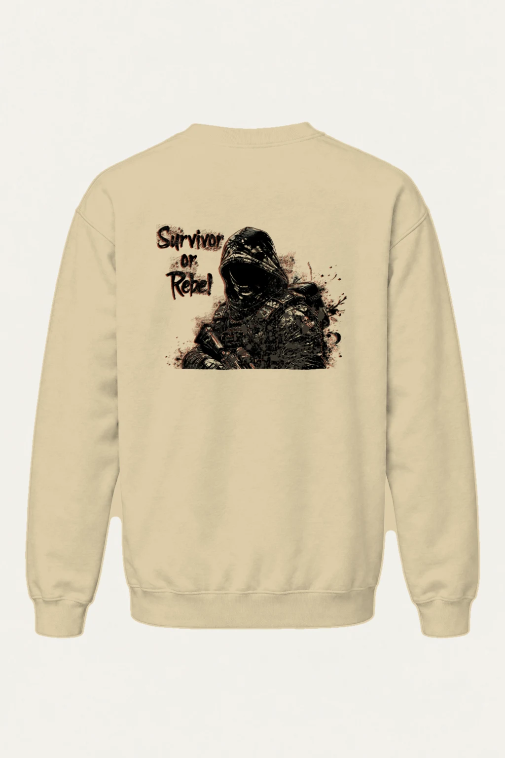 "Survivor Or Rebel" Heavy Blend Unisex Crewneck Sweatshirt | Gildan 18000
