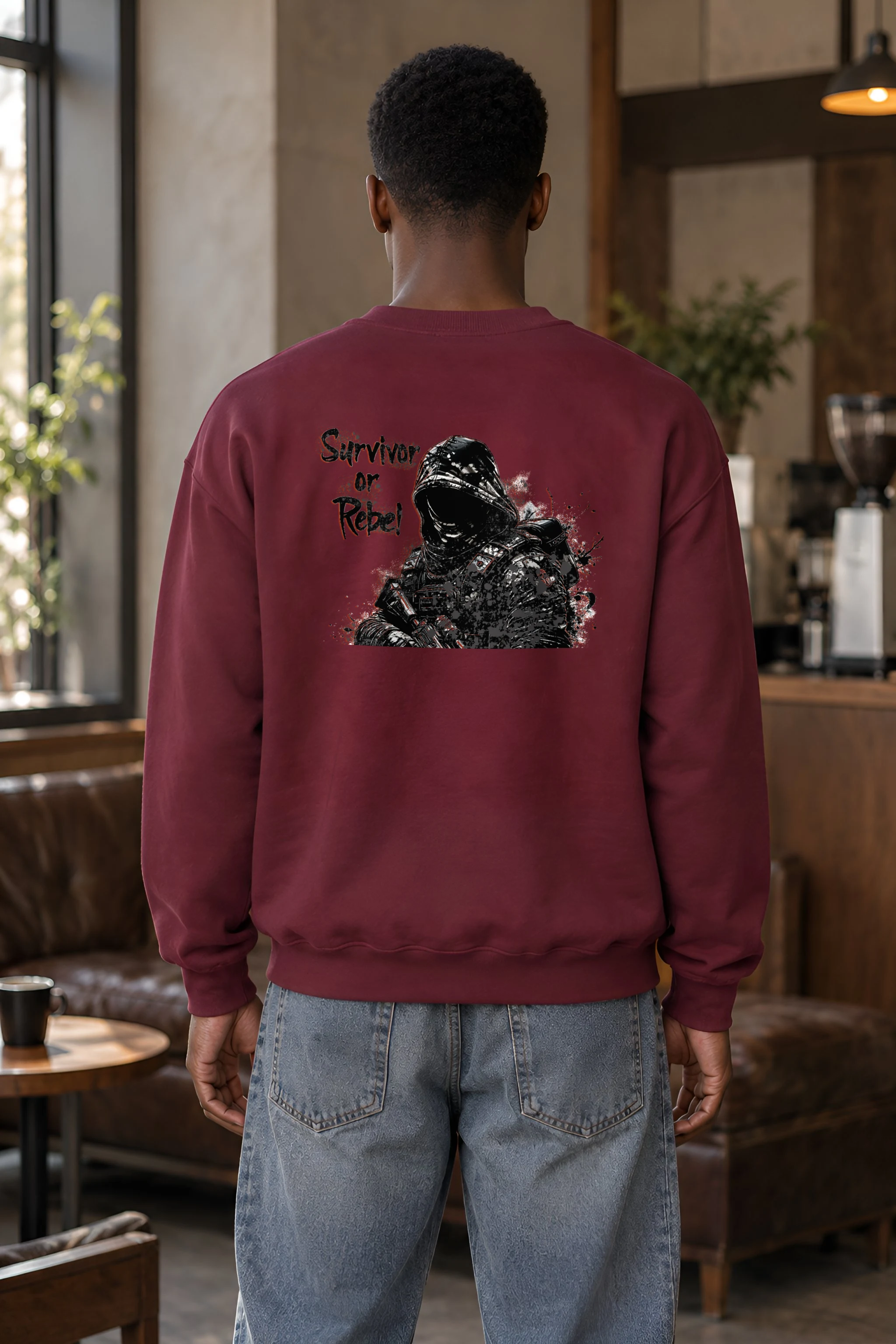 "Survivor Or Rebel" 1 Crewneck Sweatshirt