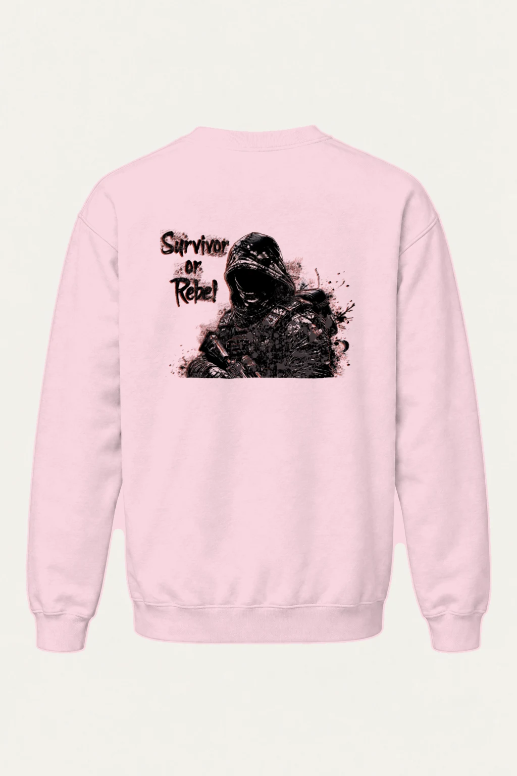 "Survivor Or Rebel" Heavy Blend Unisex Crewneck Sweatshirt | Gildan 18000