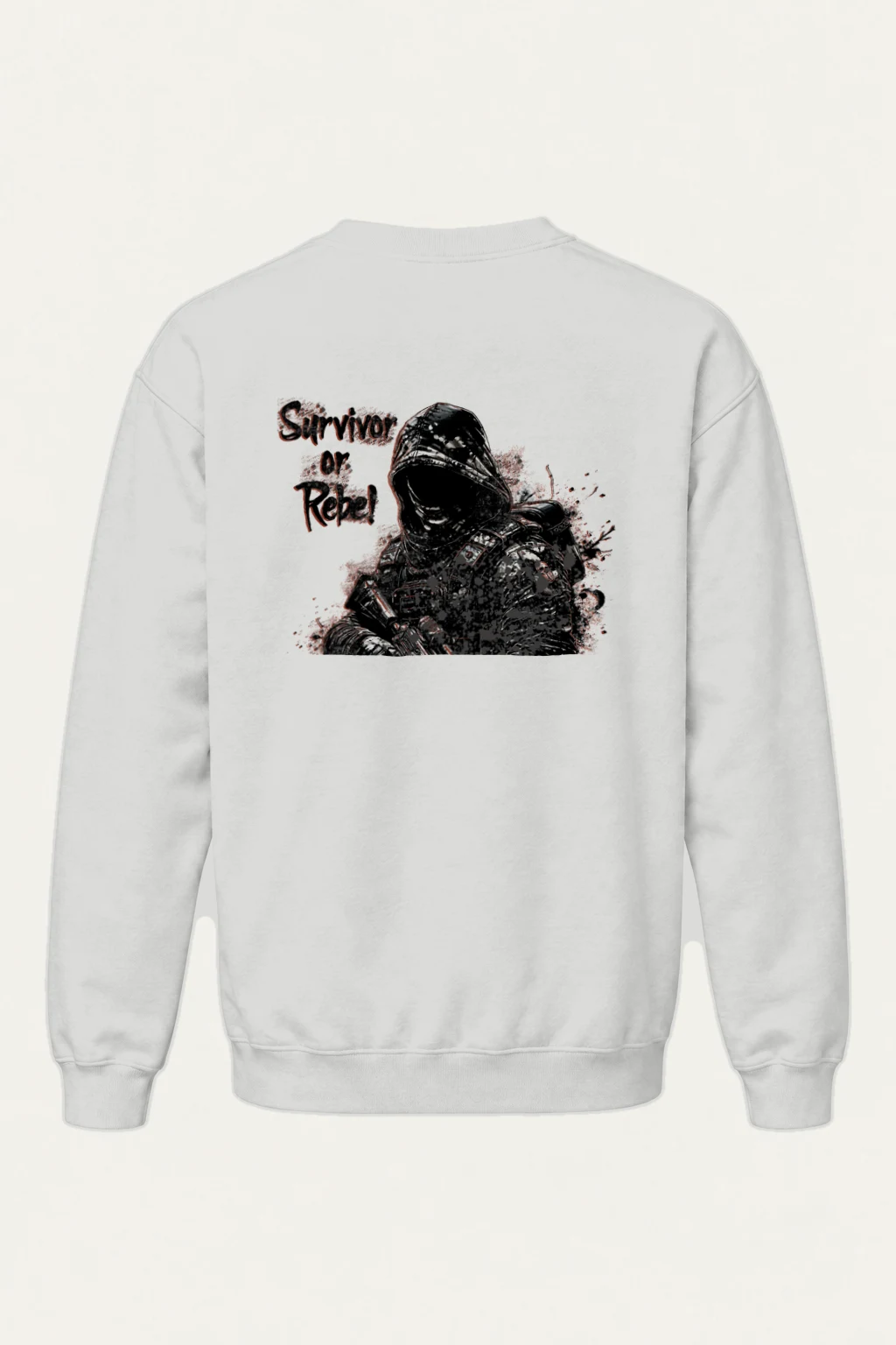 "Survivor Or Rebel" Heavy Blend Unisex Crewneck Sweatshirt | Gildan 18000