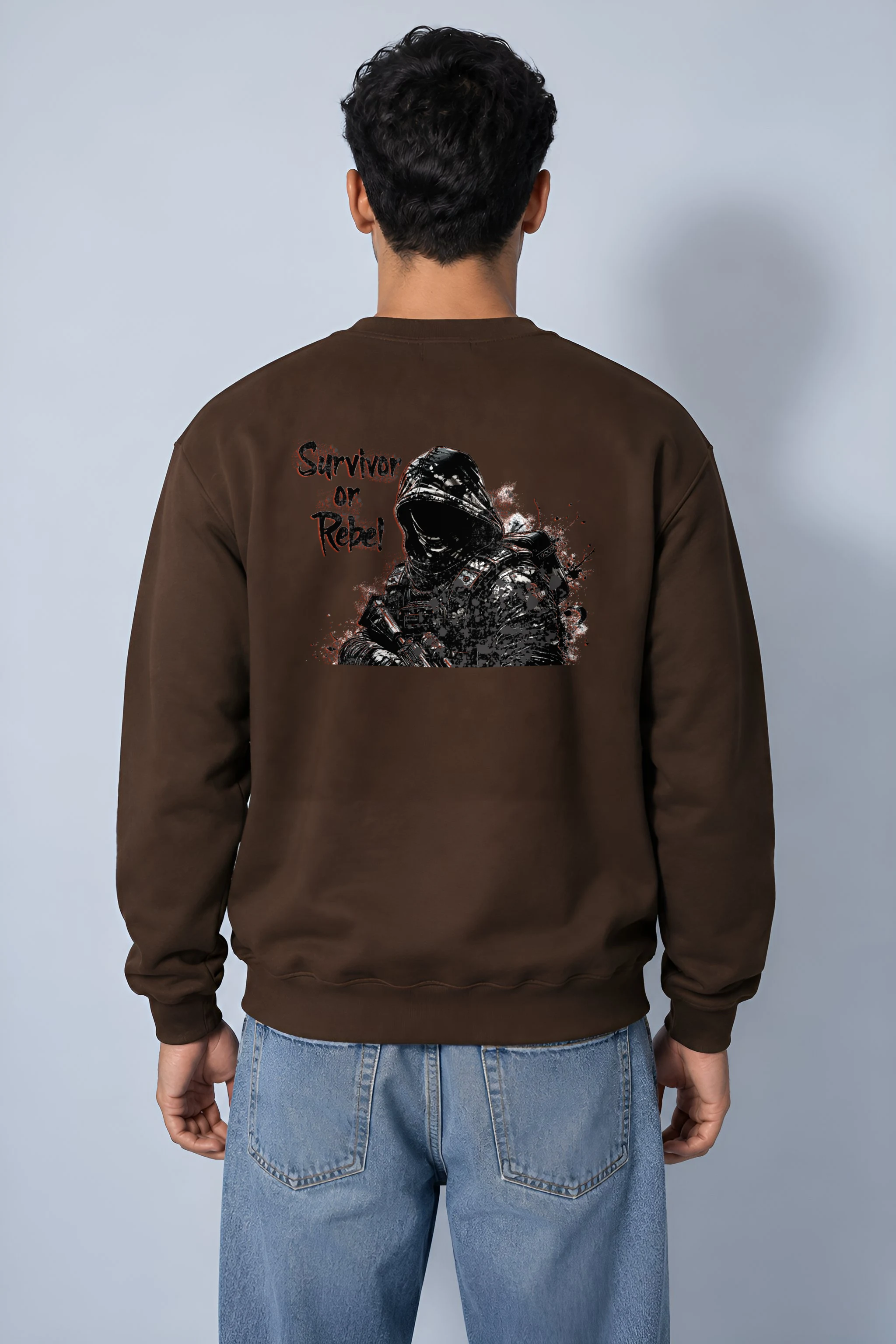 "Survivor Or Rebel" 1 Crewneck Sweatshirt