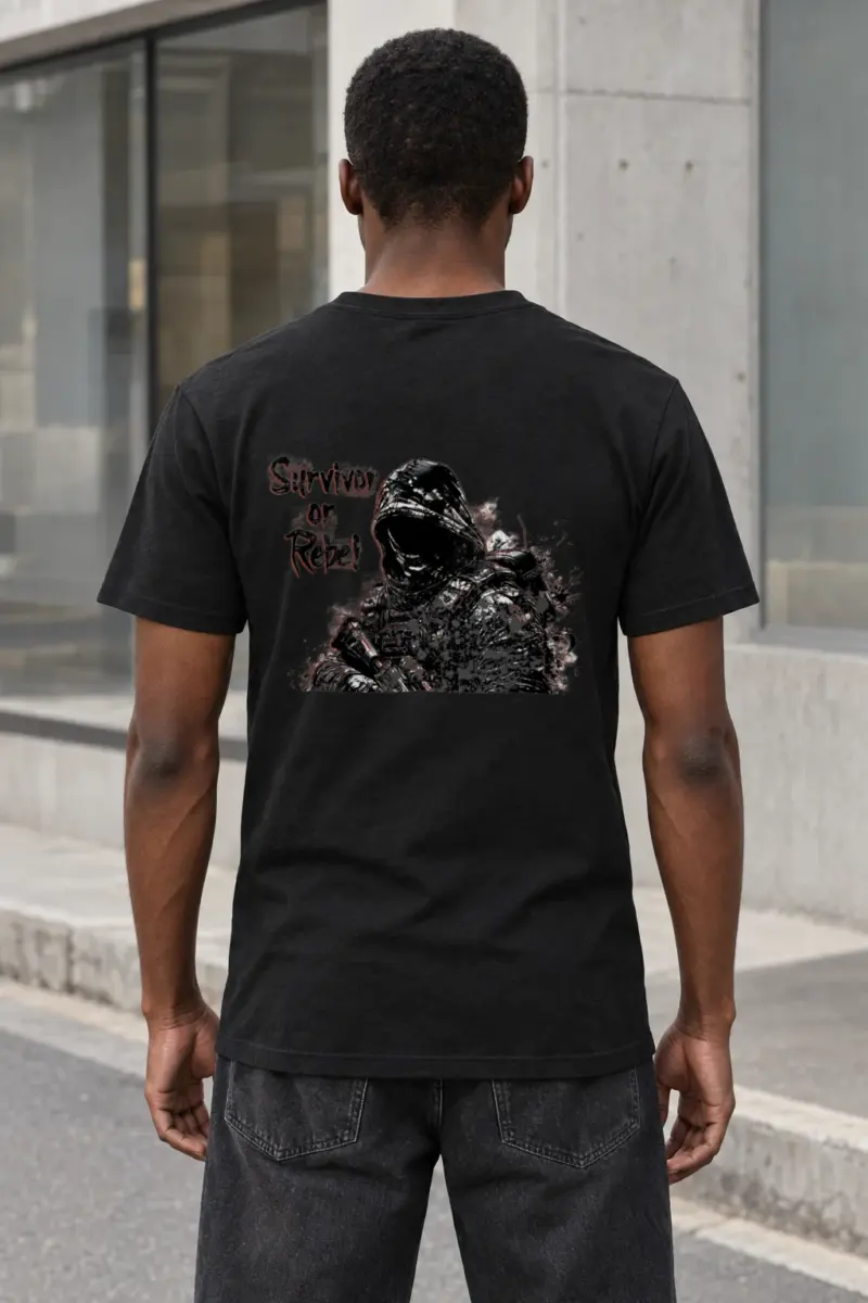 "Survivor Or Rebel" Heavyweight Unisex Crewneck T-shirt | Gildan 5000