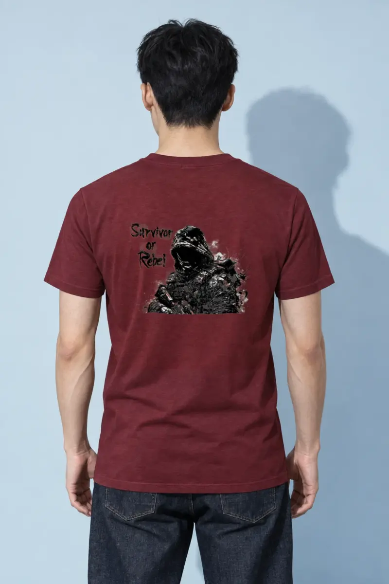 "Survivor Or Rebel" Heavyweight Unisex Crewneck T-shirt