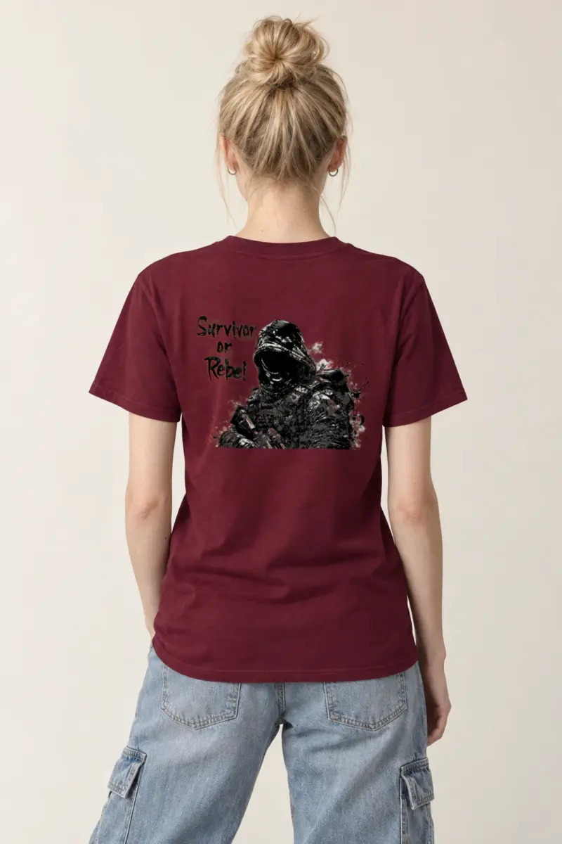 "Survivor Or Rebel" Heavyweight Unisex Crewneck T-shirt