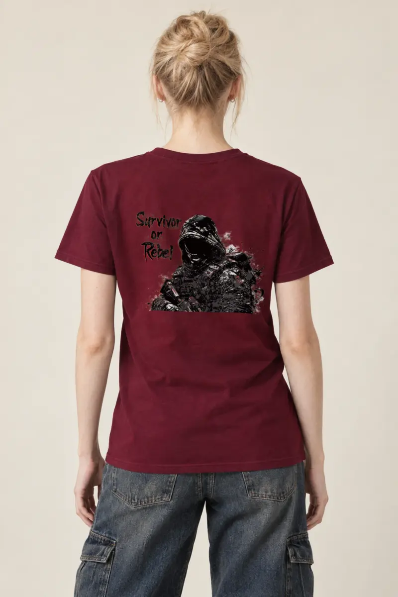 "Survivor Or Rebel" Heavyweight Unisex Crewneck T-shirt
