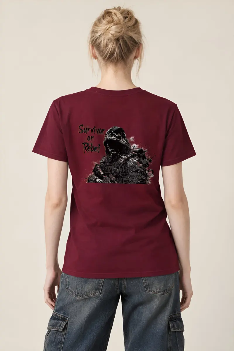 "Survivor Or Rebel" Heavyweight Unisex Crewneck T-shirt