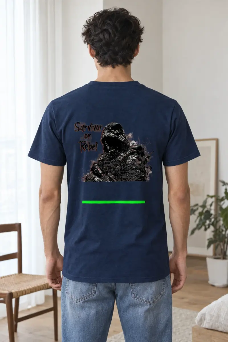 "Survivor Or Rebel" Heavyweight Unisex Crewneck T-shirt | Gildan 5000