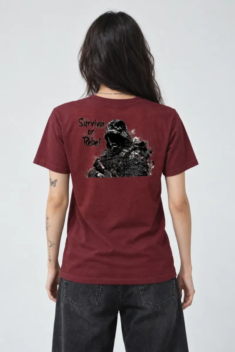 "Survivor Or Rebel" Heavyweight Unisex Crewneck T-shirt