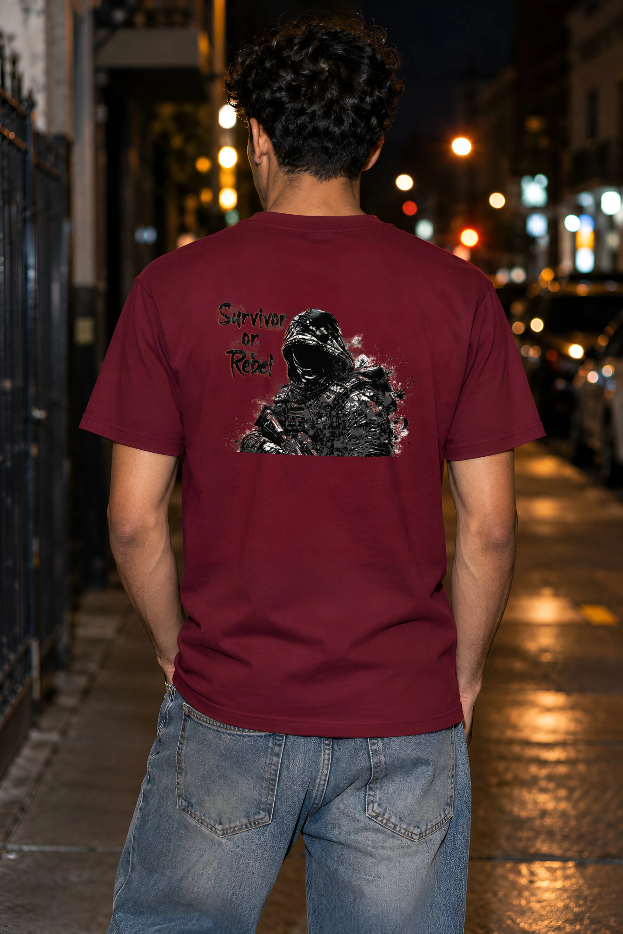 "Survivor Or Rebel" Heavyweight Unisex Crewneck T-shirt