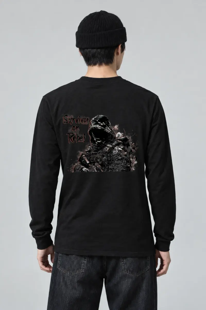 "Survivor Or Rebel" Unisex Longsleeve T-shirt | Gildan 2400