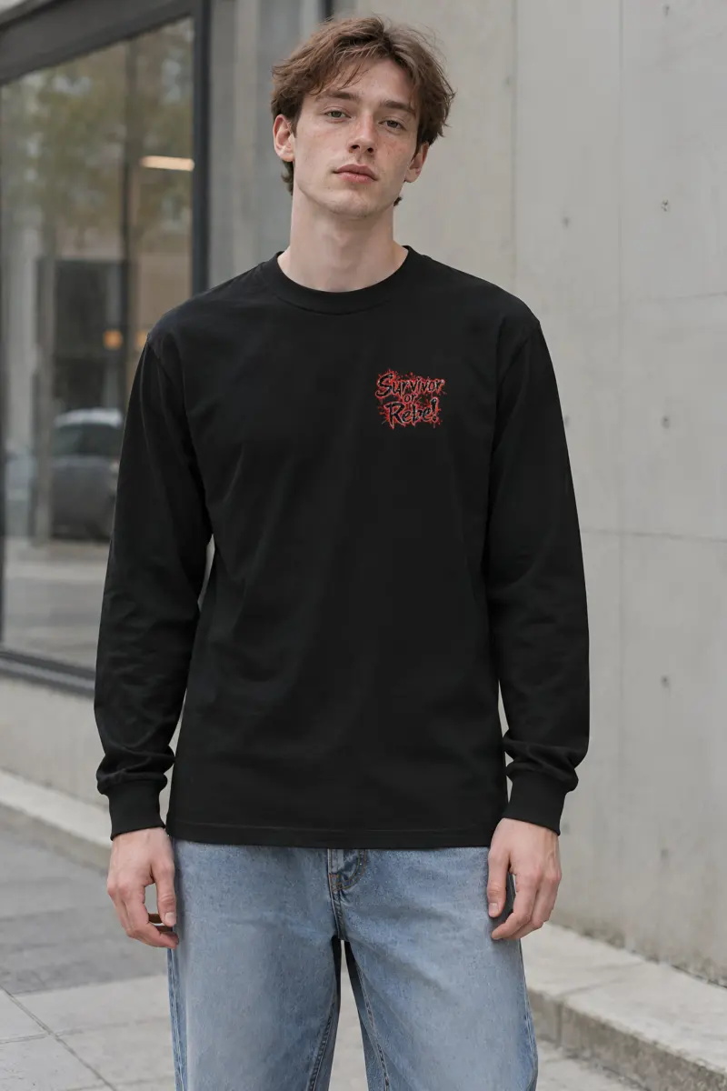 "Survivor Or Rebel" Unisex Longsleeve T-shirt
