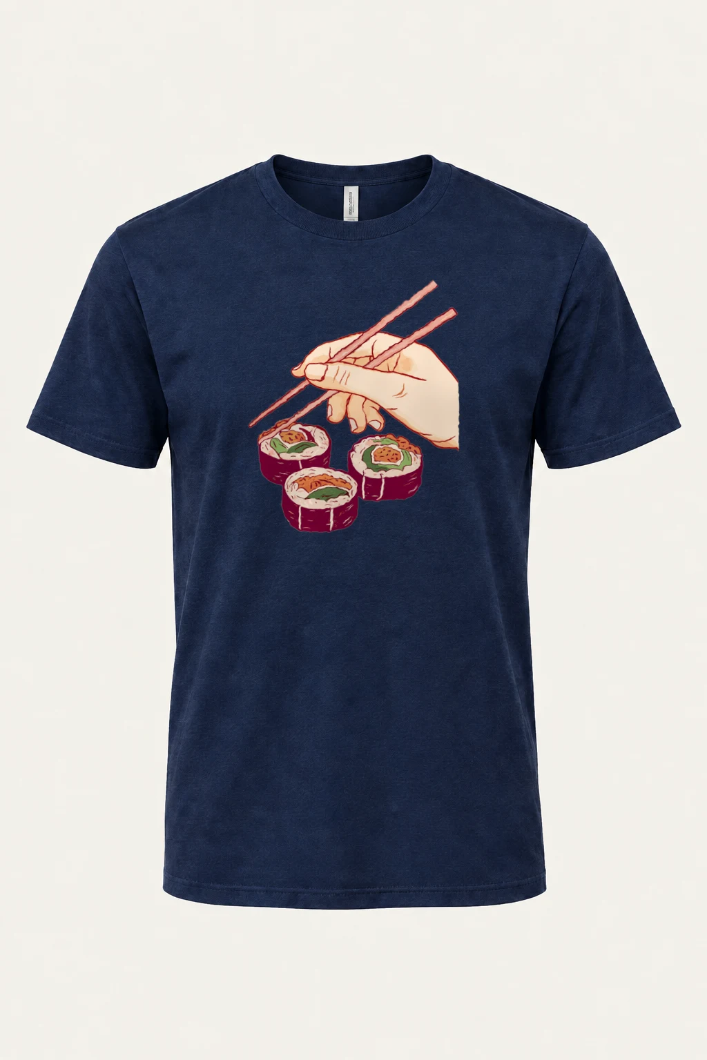 "Sushi Chopsticks" Heavyweight Unisex Crewneck T-shirt | Gildan 5000